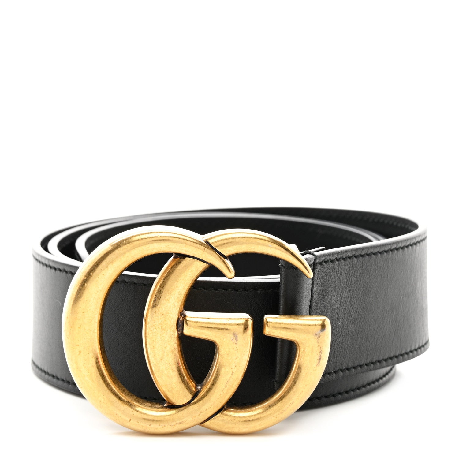 Gucci Calfskin Double G 40mm Belt 85 34 Black 1 of 6