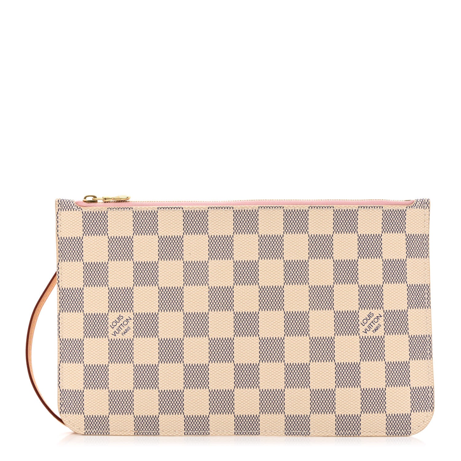 Louis Vuitton Damier Azur Neverfull MM GM Pochette Rose Ballerine 1 of 9