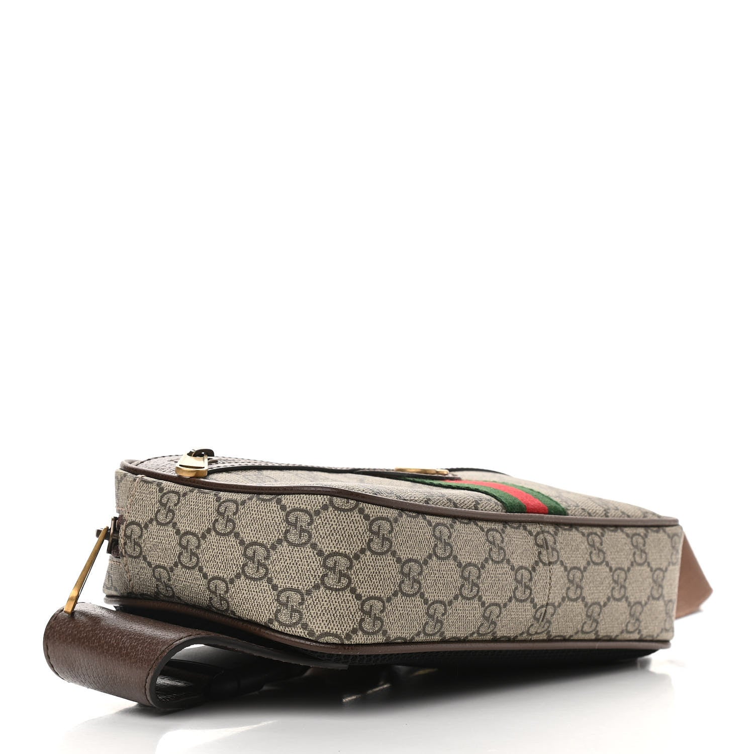 Gucci Soft GG Supreme Monogram Medium Ophidia Belt Bag Dark Brown 4 of 10