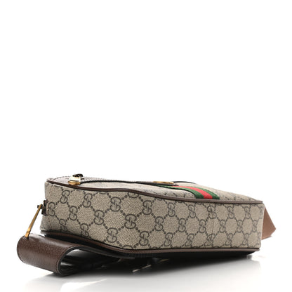 Gucci Soft GG Supreme Monogram Medium Ophidia Belt Bag Dark Brown 4 of 10