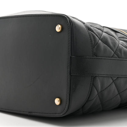 Chanel Caviar Lambskin Quilted Casual Style Hobo Black 9 of 13