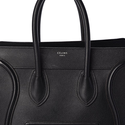 Celine Drummed Calfskin Mini Luggage Black 7 of 9
