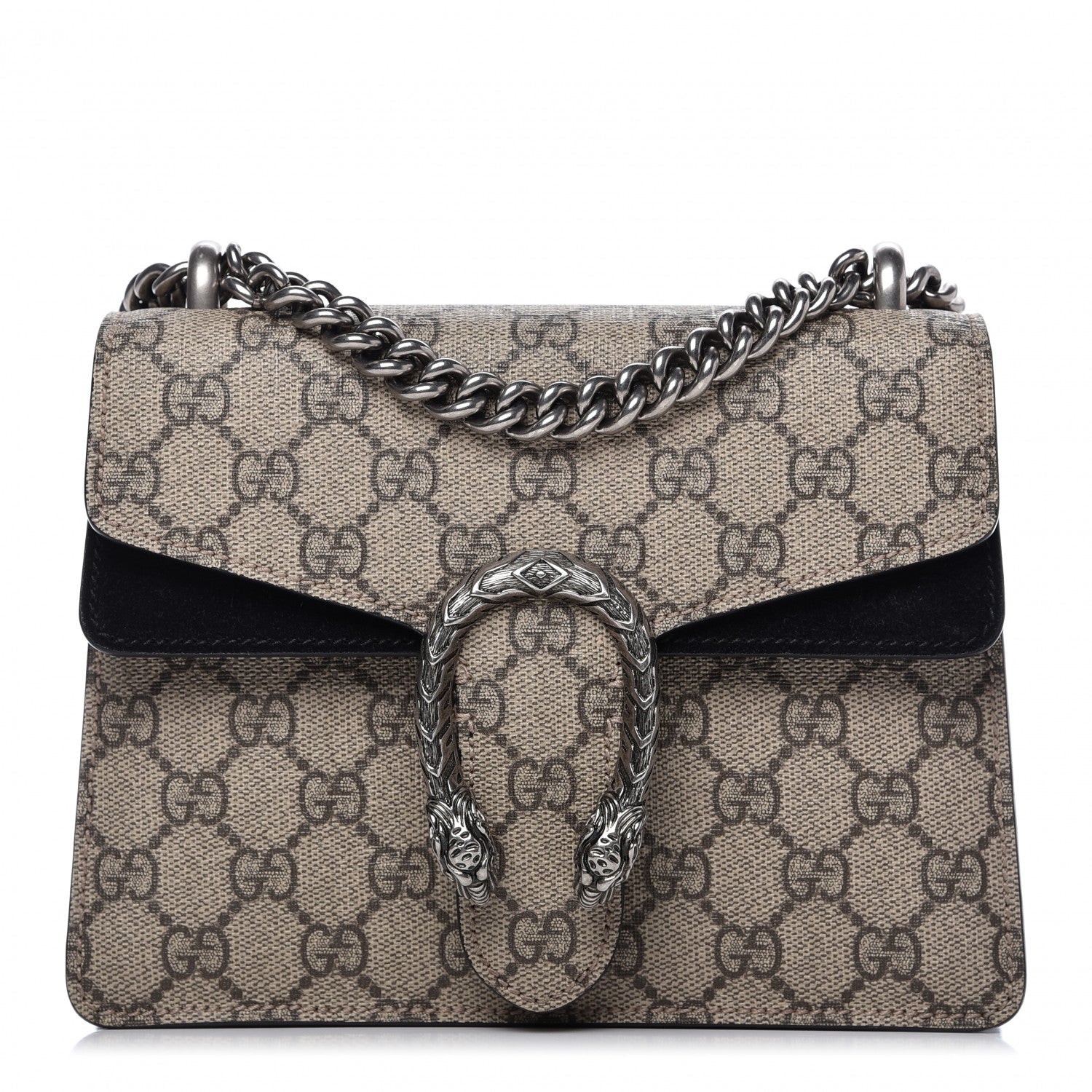Gucci GG Supreme Monogram Mini Dionysus Shoulder Bag Black 1 of 10