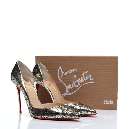 Christian Louboutin Patent Glitter Galupump 100 Pumps 38.5 Light Gold Ivory 12 of 12