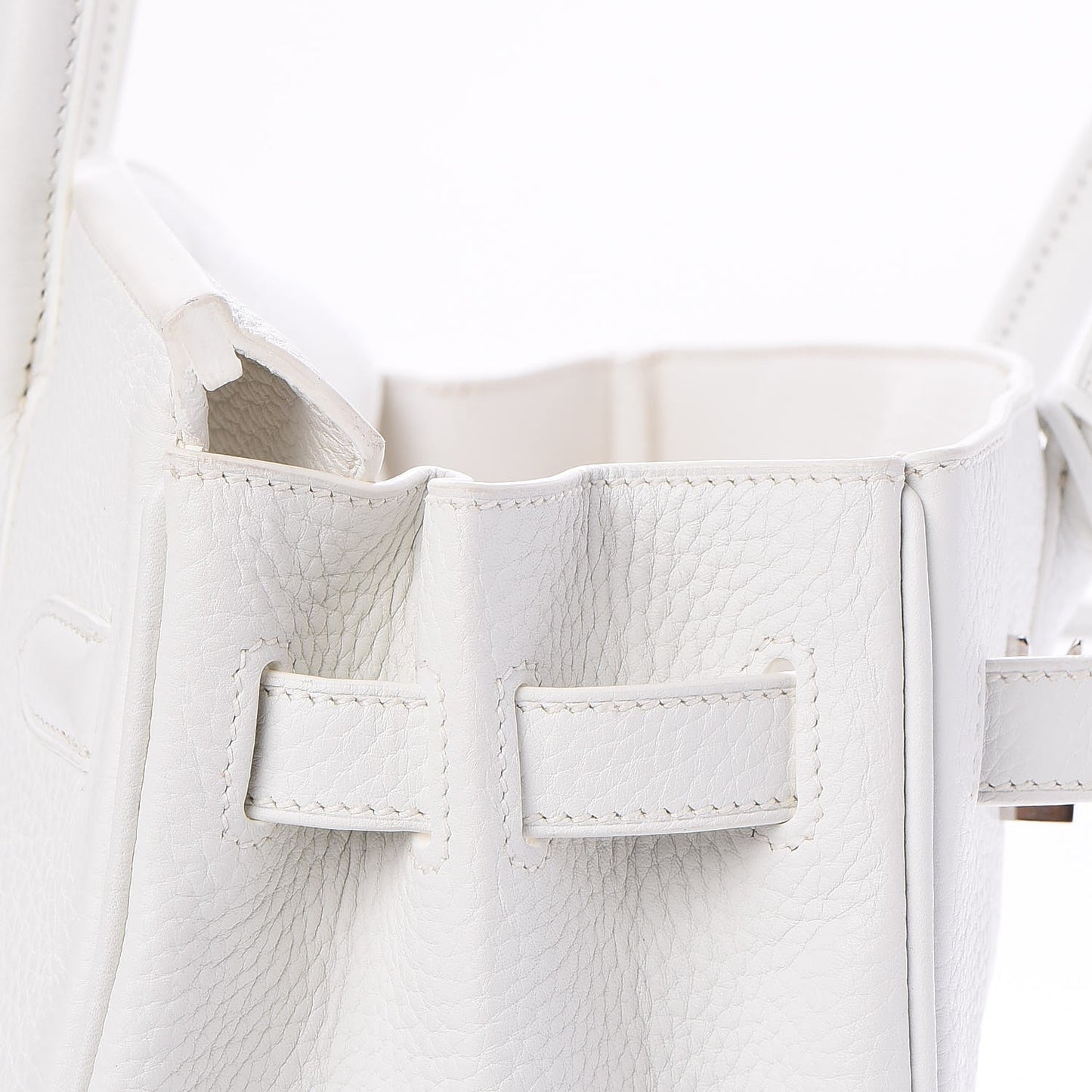 Taurillon Clemence Birkin 30 White