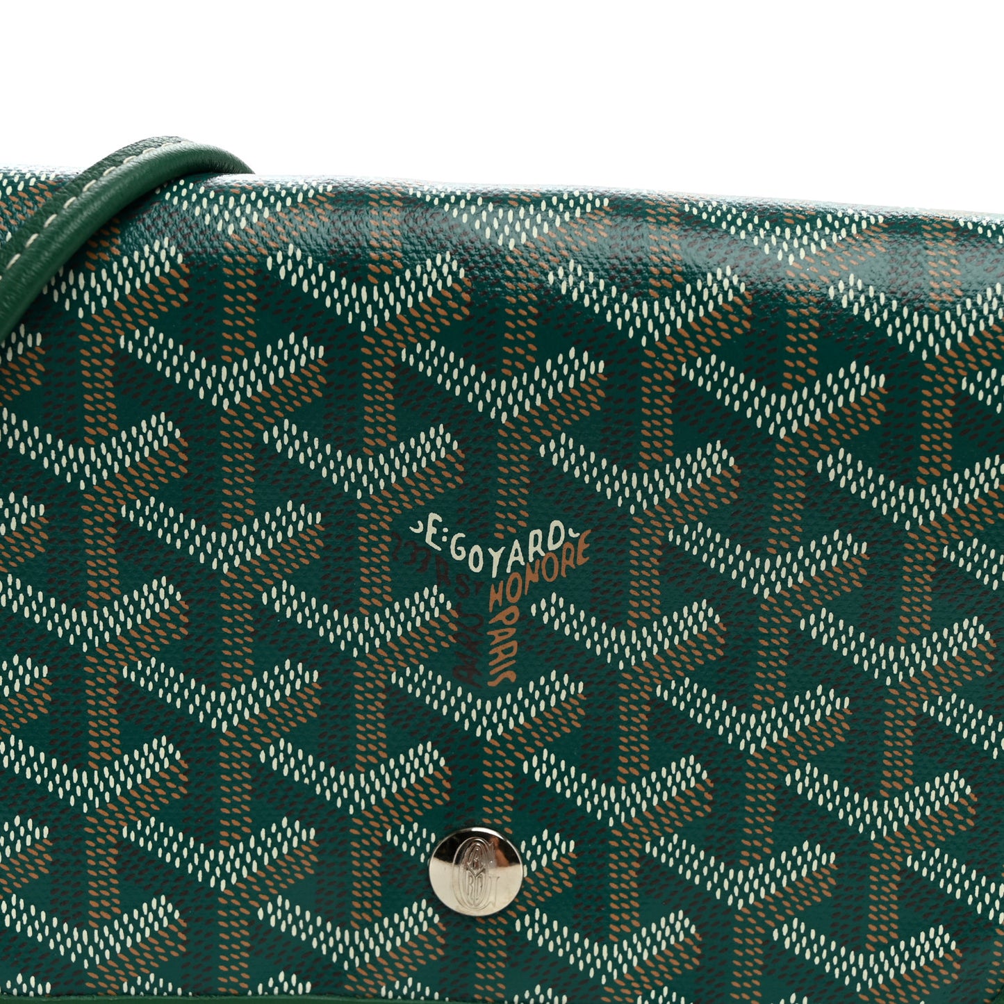 Goyardine Plumet Wallet Clutch Green