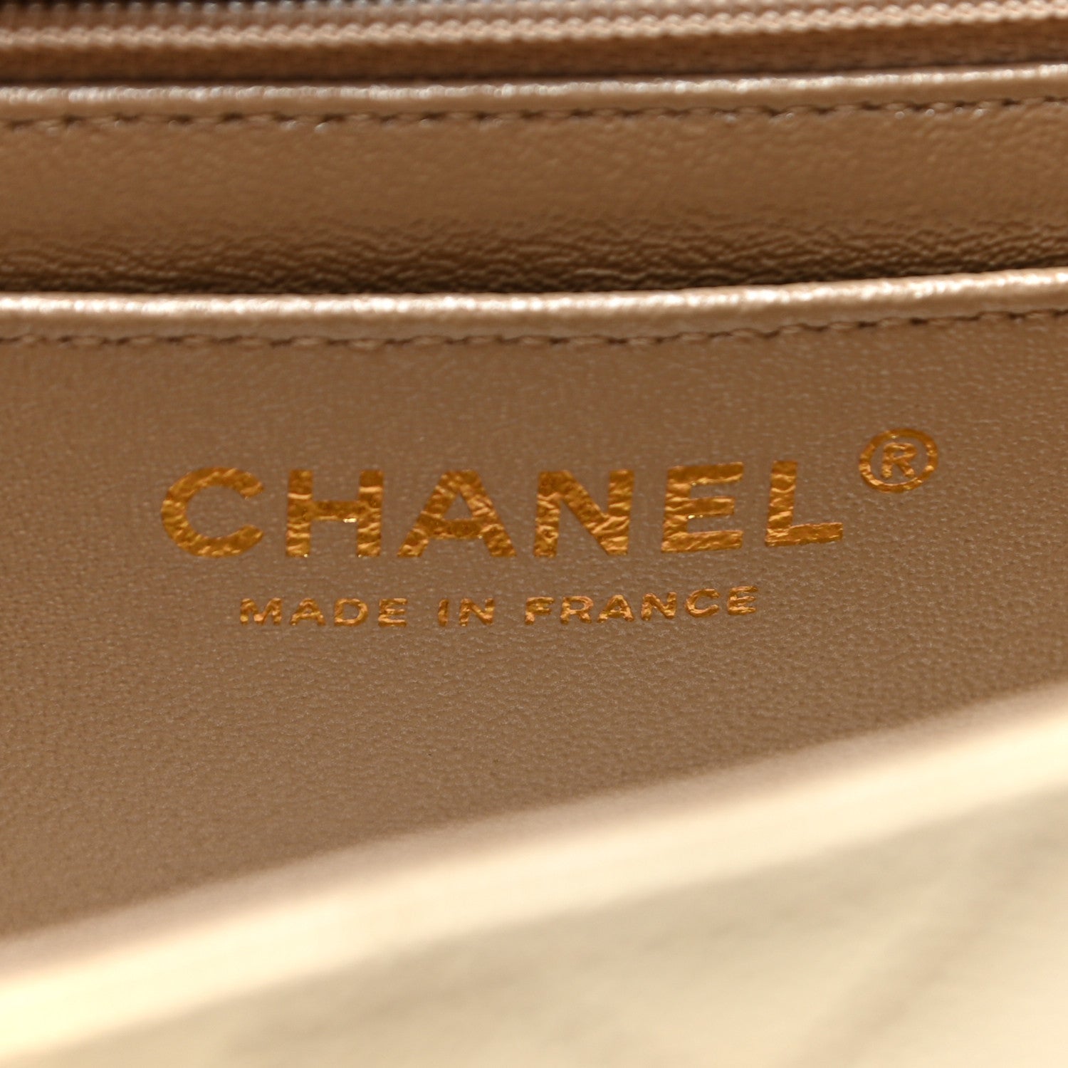 Chanel Metallic Goatskin Quilted Mini Rectangular Flap Gold 8 of 9