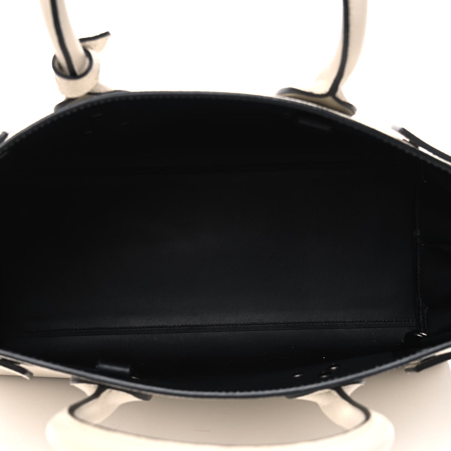 Grained Calfskin Small Sac De Jour Dove Porcellana Black