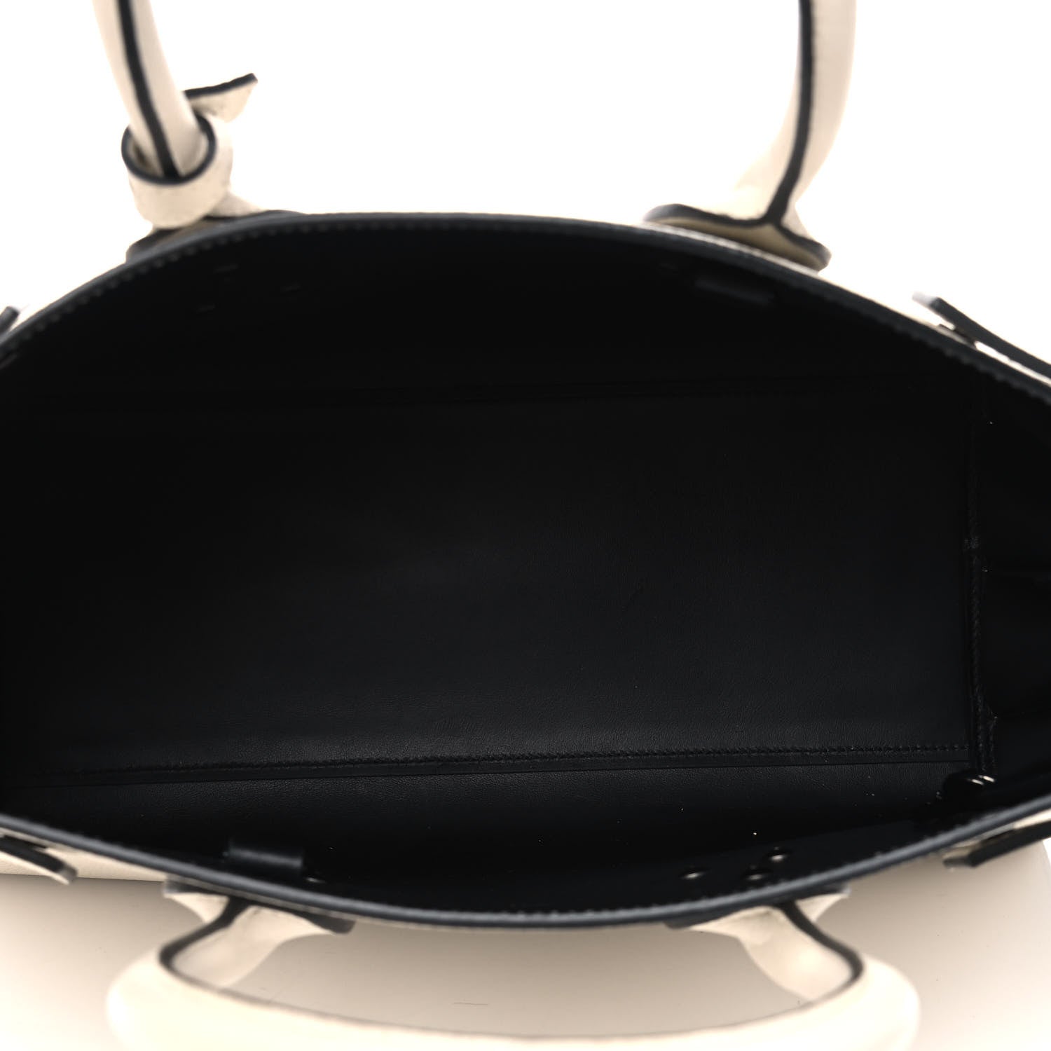 Saint Laurent Grained Calfskin Small Sac De Jour Dove Porcellana Black 4 of 10