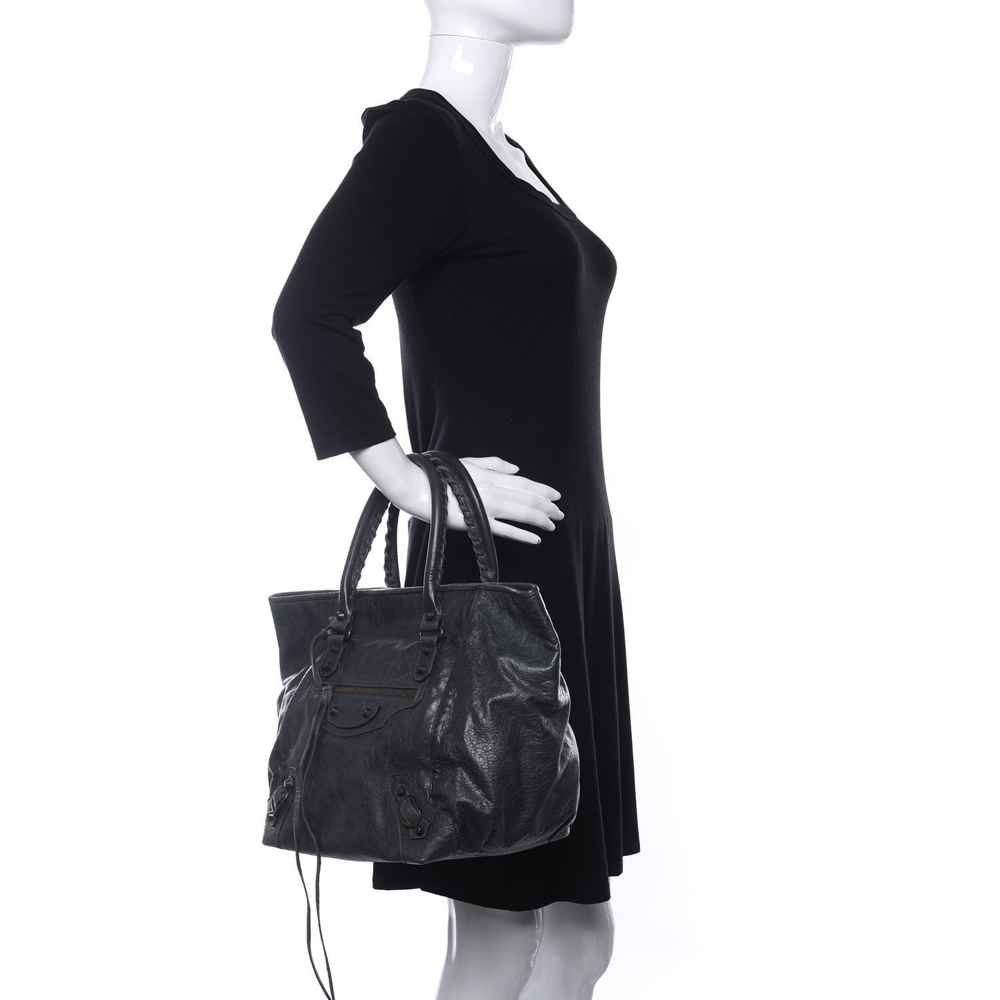 Agneau Classic Hardware S Sunday Tote Anthracite