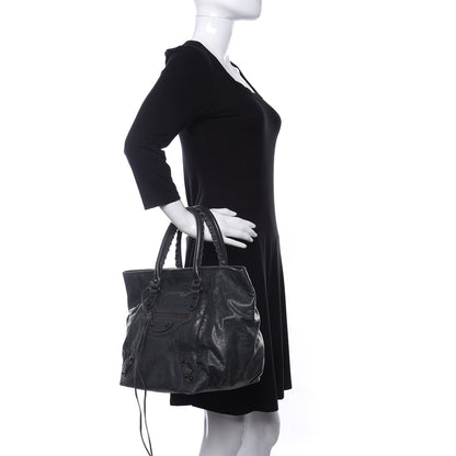 Balenciaga Agneau Classic Hardware S Sunday Tote Anthracite 2 of 10
