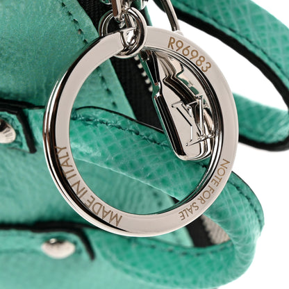 Louis Vuitton Monogram Mini Keepall Bag Charm Key Holder Turquoise 7 of 7
