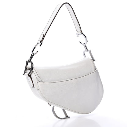 Christian Dior Calfskin Saddle Bag White 2 of 19