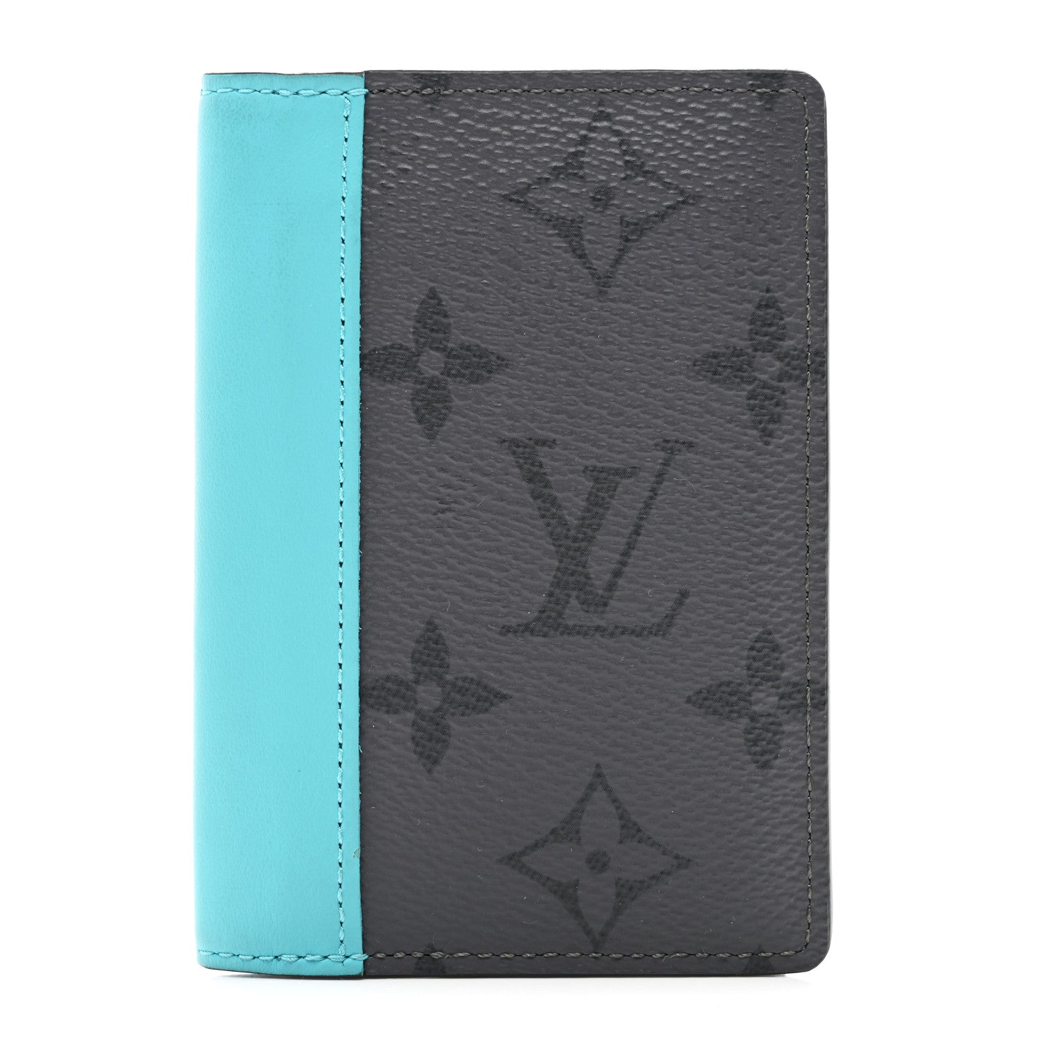 Louis Vuitton Monogram Macassar Pocket Organizer NM Turquoise 1 of 7