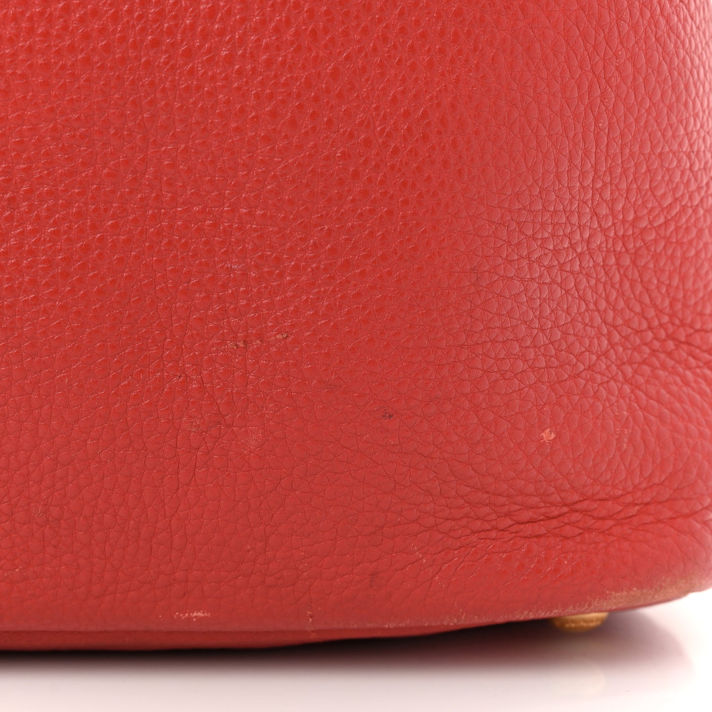 Vitello Daino Side Zip Shopper Tote Rosso