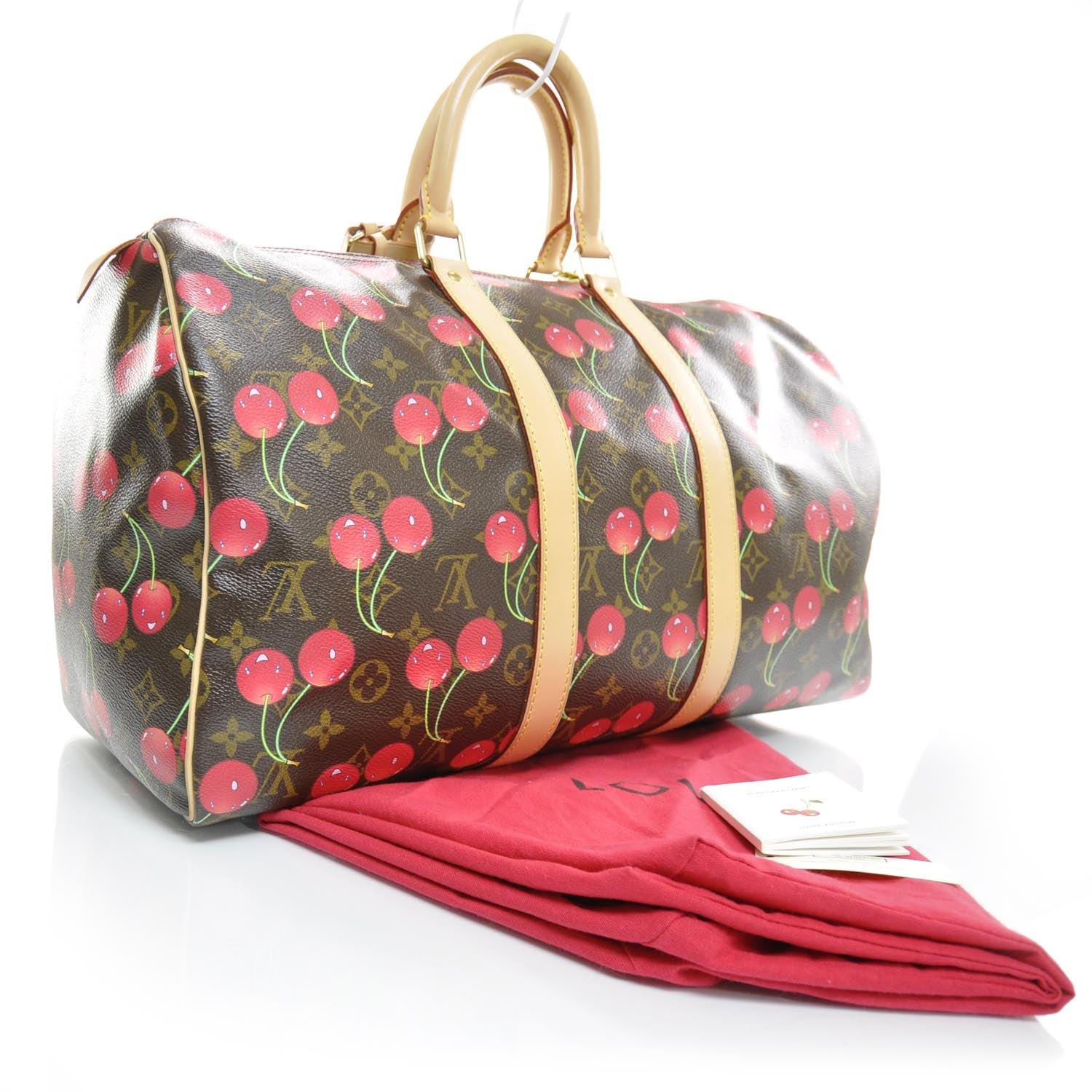 Louis Vuitton Monogram Cerises Keepall 45 3 of 8