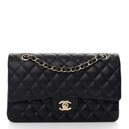 Chanel Caviar Quilted Medium Double Flap Navy 1 of 10