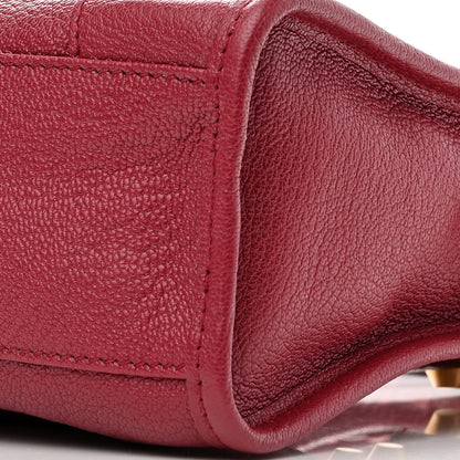 Balenciaga Chevre Gold Metallic Edge Hardware Mini City Rouge Grenat 10 of 10