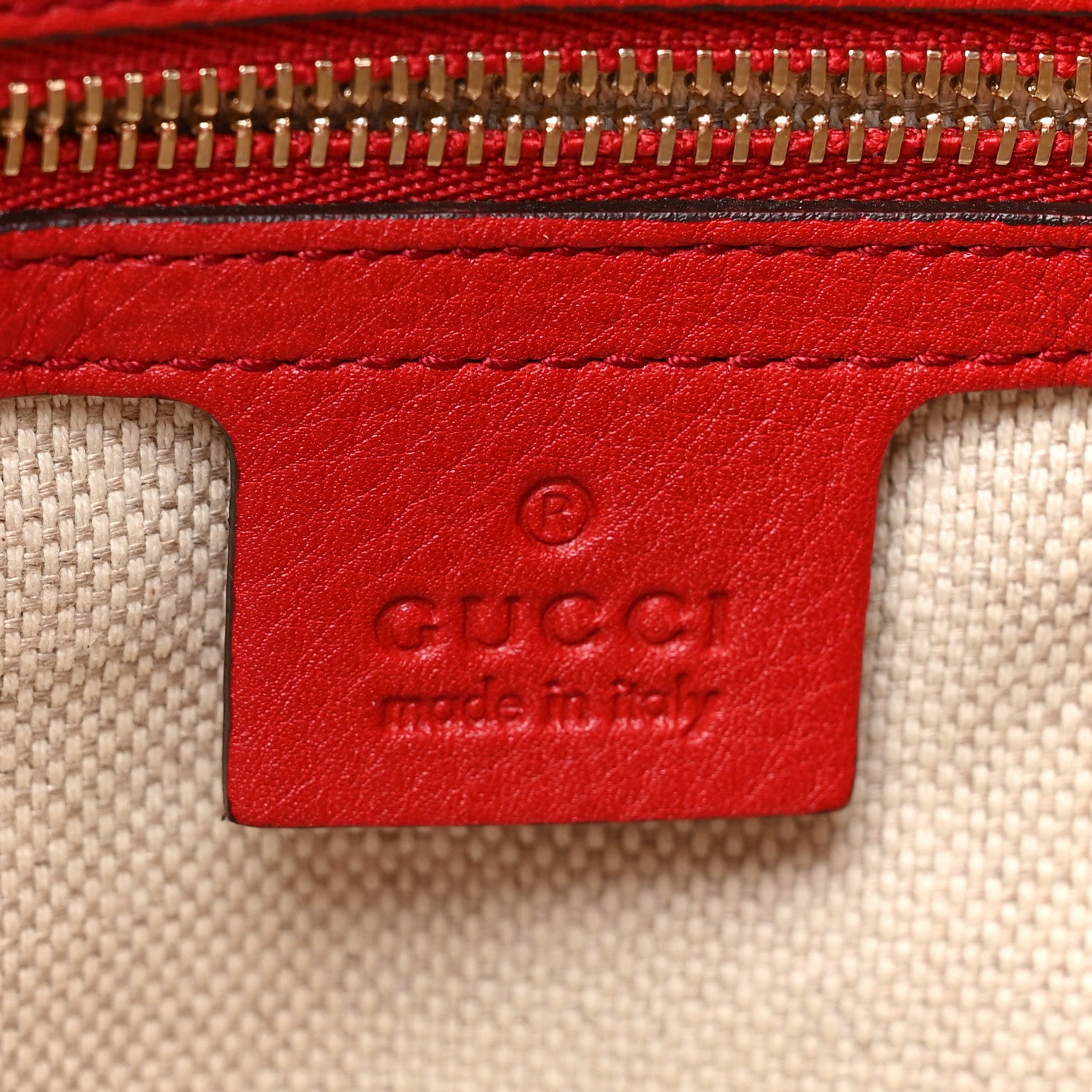 Gucci Pebbled Calfskin Medium Soho Chain Shoulder Bag Tabasco Red 6 of 12