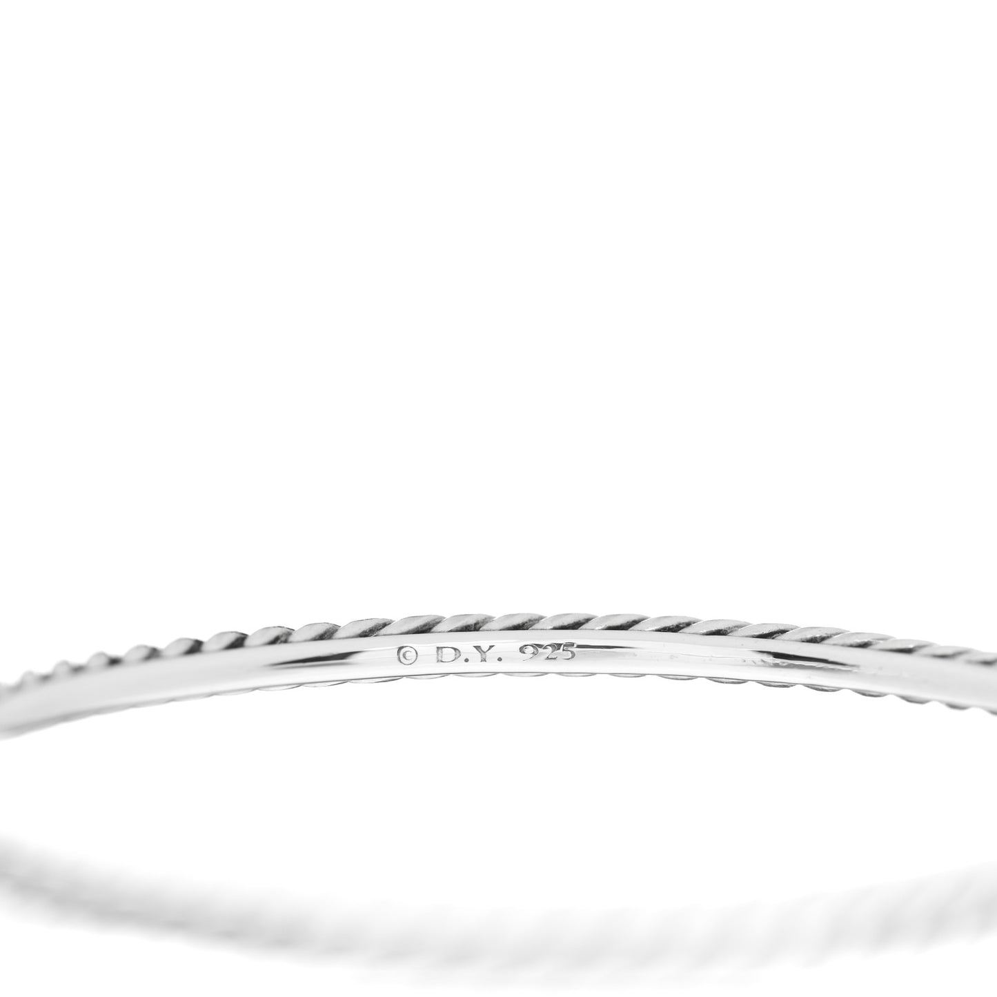 Sterling Silver 4mm Cable Classics Bangle Bracelet