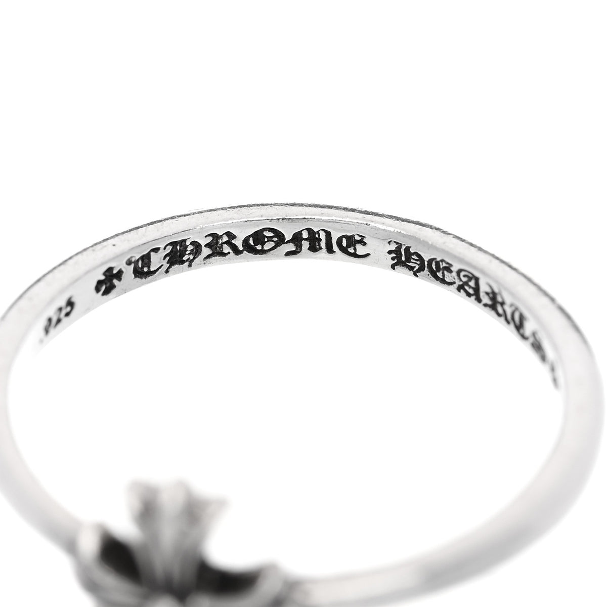 Sterling Silver Bubblegum Cross Ring 53 6.25