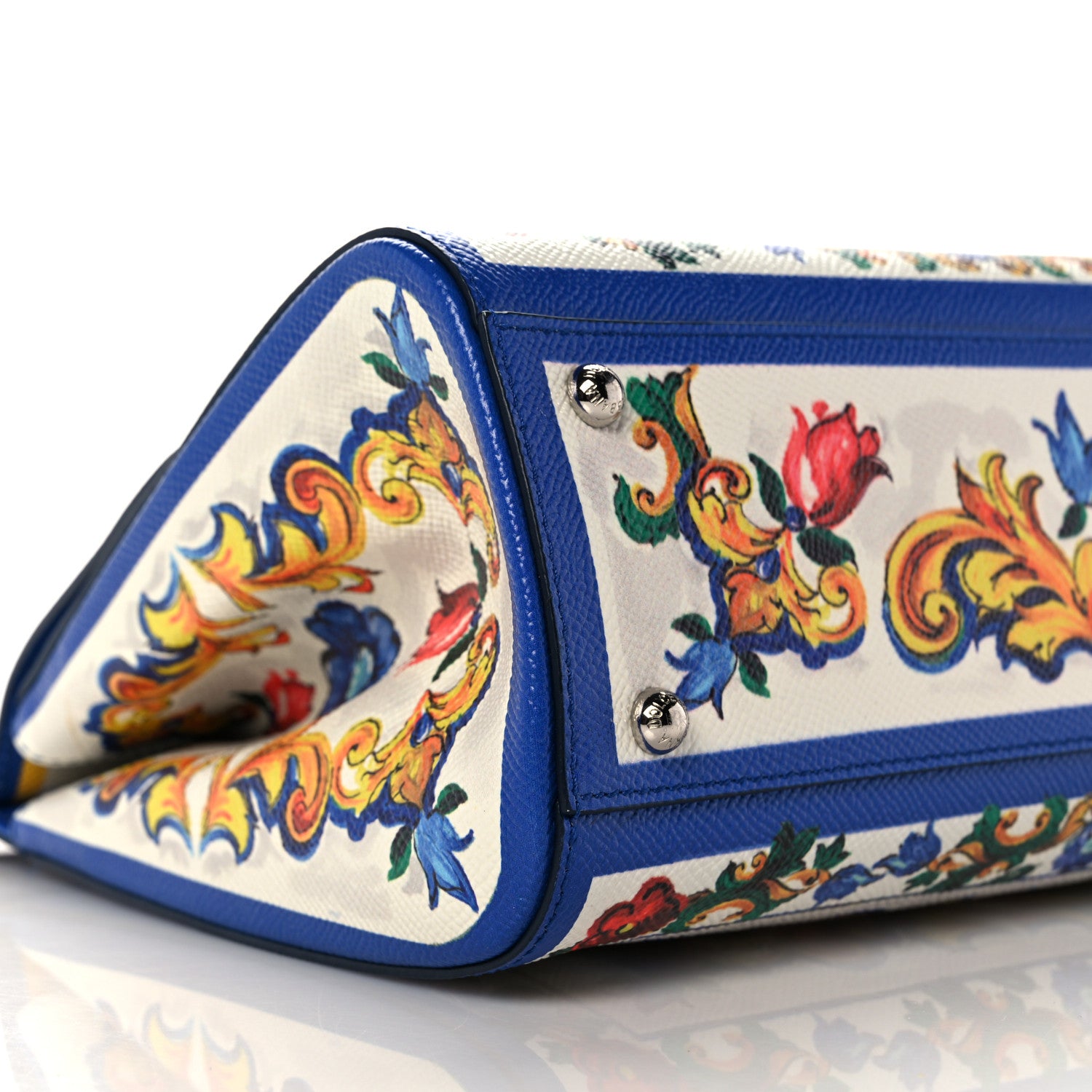 Dolce & Gabbana Dauphine Majolica Print Medium Miss Sicily Satchel Multicolor 10 of 11