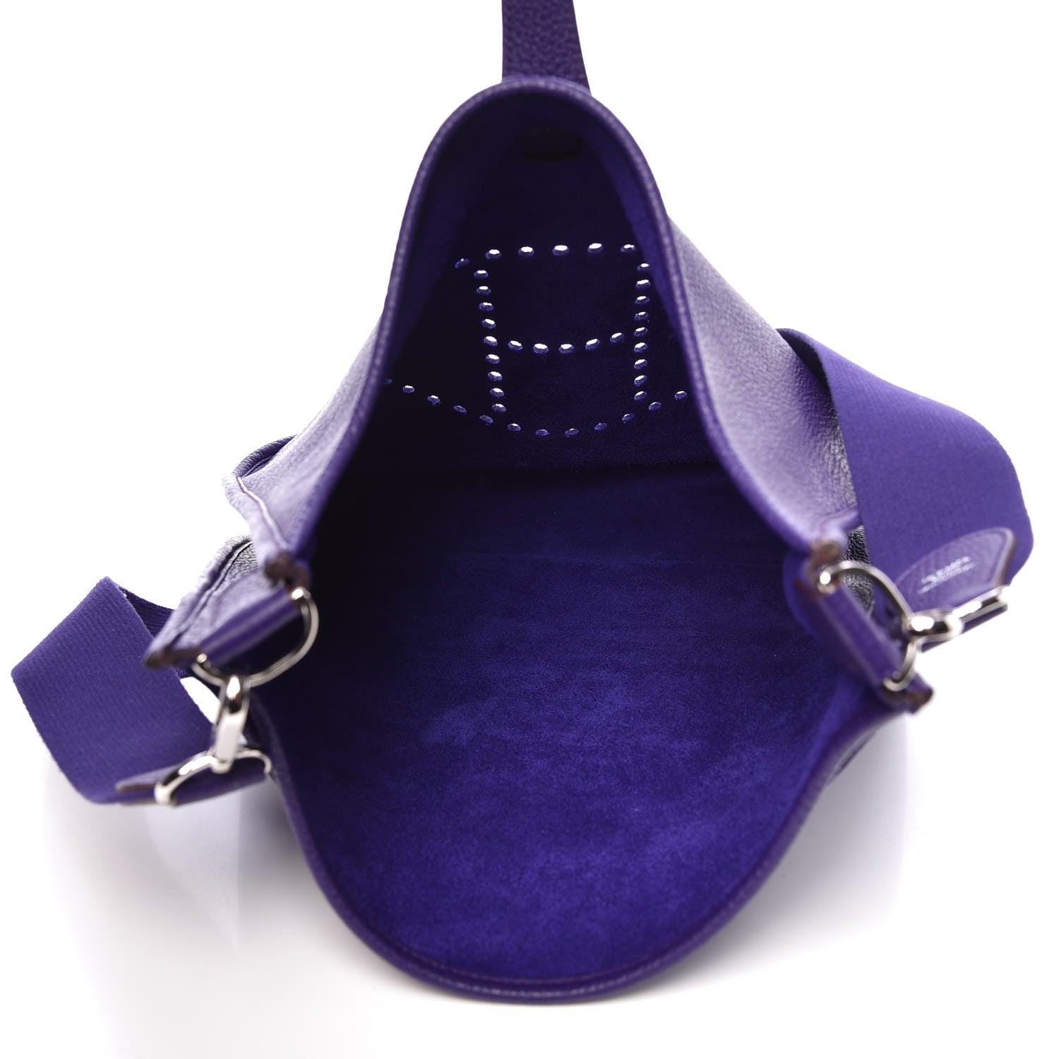 Hermes Taurillon Clemence Evelyne GM III Iris 5 of 9
