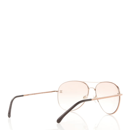 Chanel Metal Aviator CC Sunglasses 4189-T-Q  Rose 4 of 8