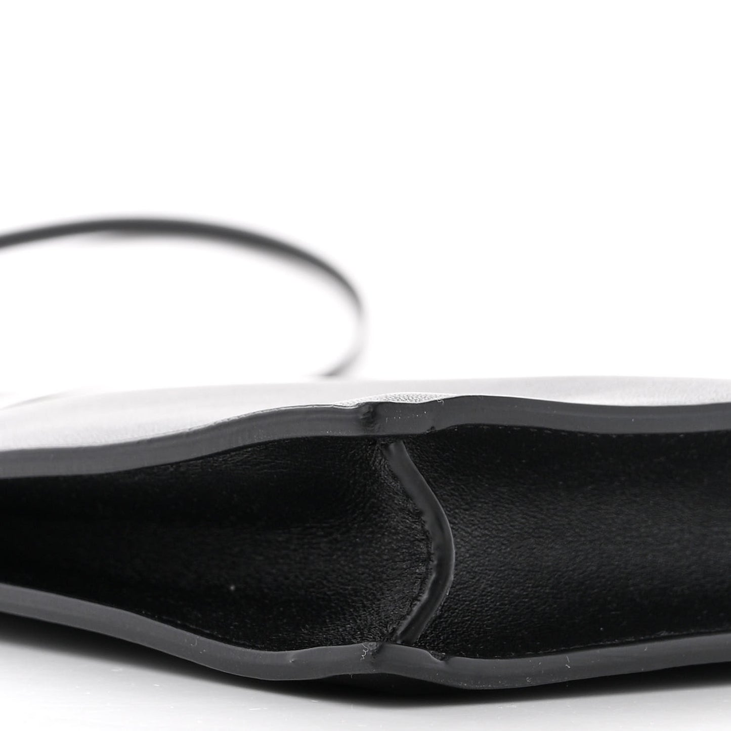 Smooth Calfskin Mini Clasp Bag Black