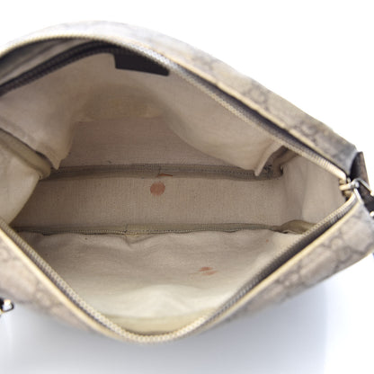 Gucci GG Plus Monogram Selleria Calfskin Medium Messenger Bag Beige Ebony Cocoa Dark Chocolate 5 of 20