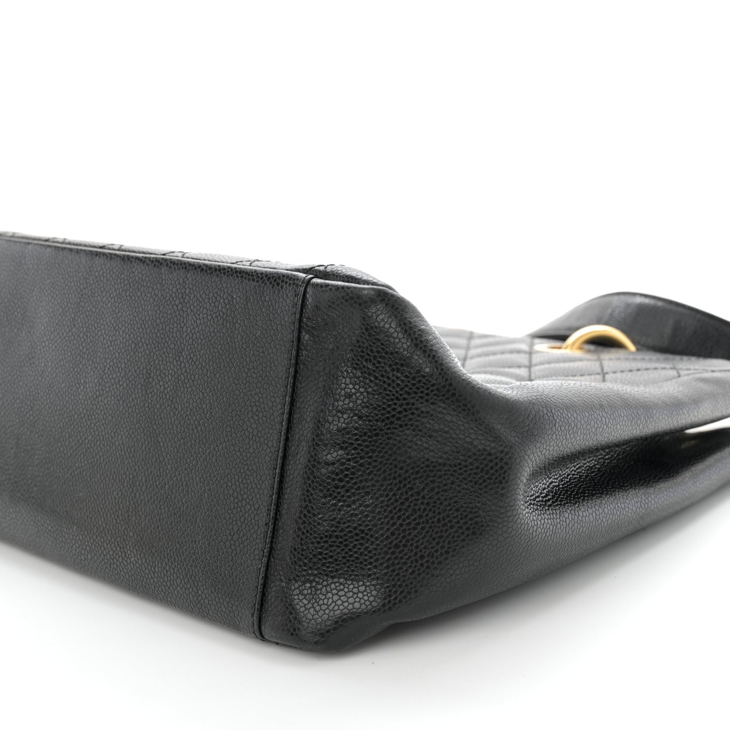 Caviar Quilted Grand Shopping Tote GST Black