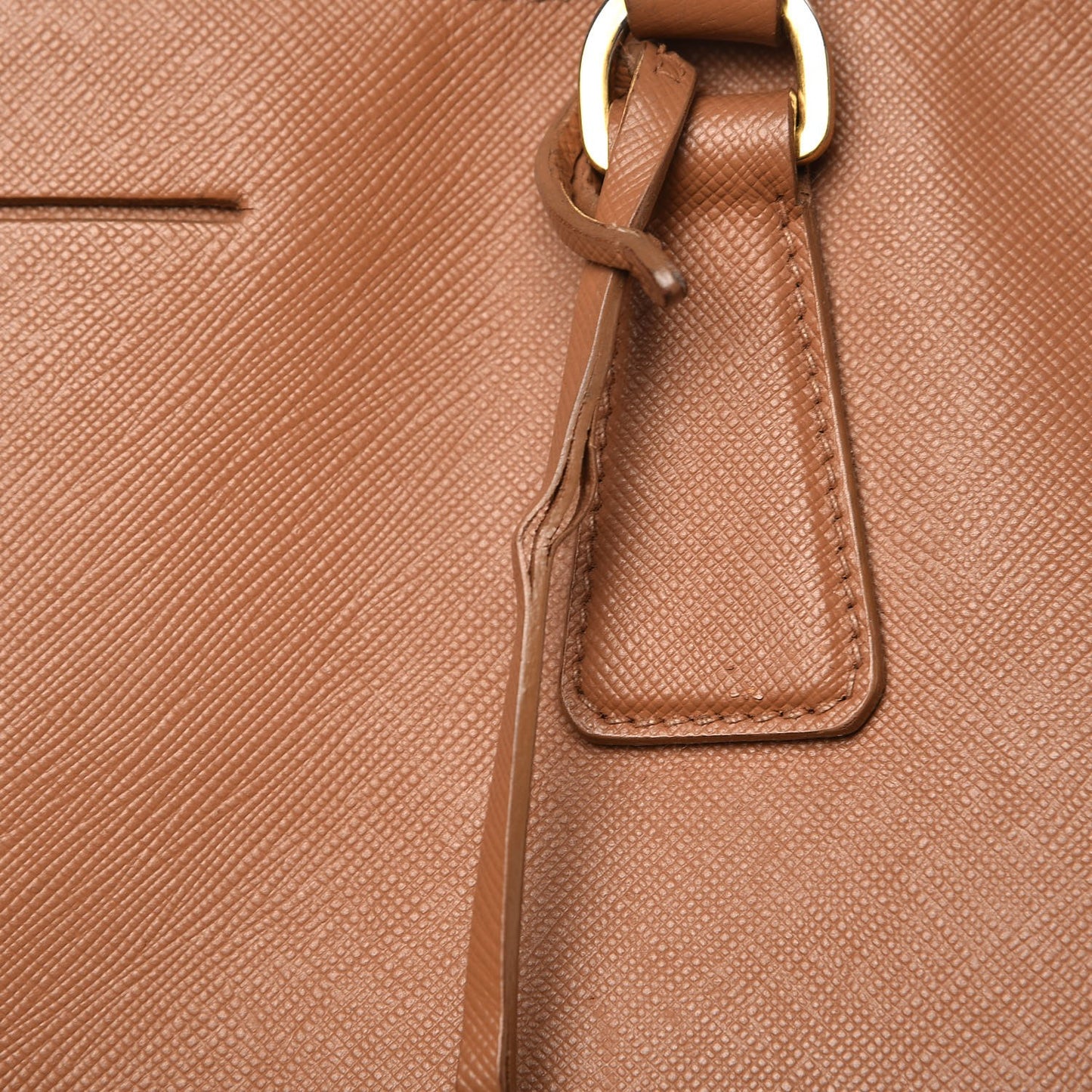 Saffiano Lux Extra Large Galleria Double Zip Tote Caramel