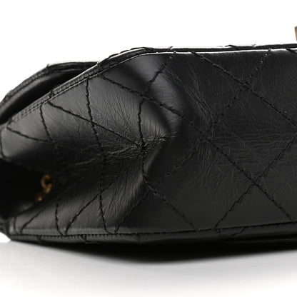 Chanel Aged Calfskin Quilted 2.55 Reissue Mini Flap Black 8 of 9