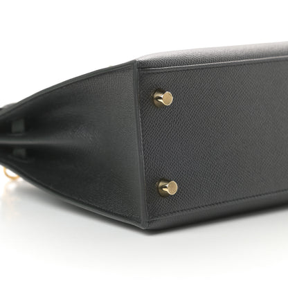 Hermes Epsom Kelly Sellier 25 Black 37 of 39