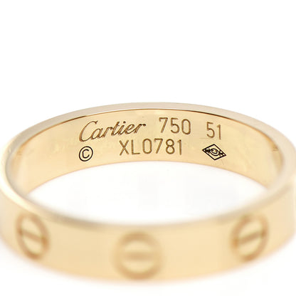Cartier 18K Yellow Gold 3.5mm LOVE Wedding Band Ring 51 5.75 4 of 5