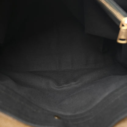 Saint Laurent Calfskin Canvas Large Muse Two Olive 6 of 11