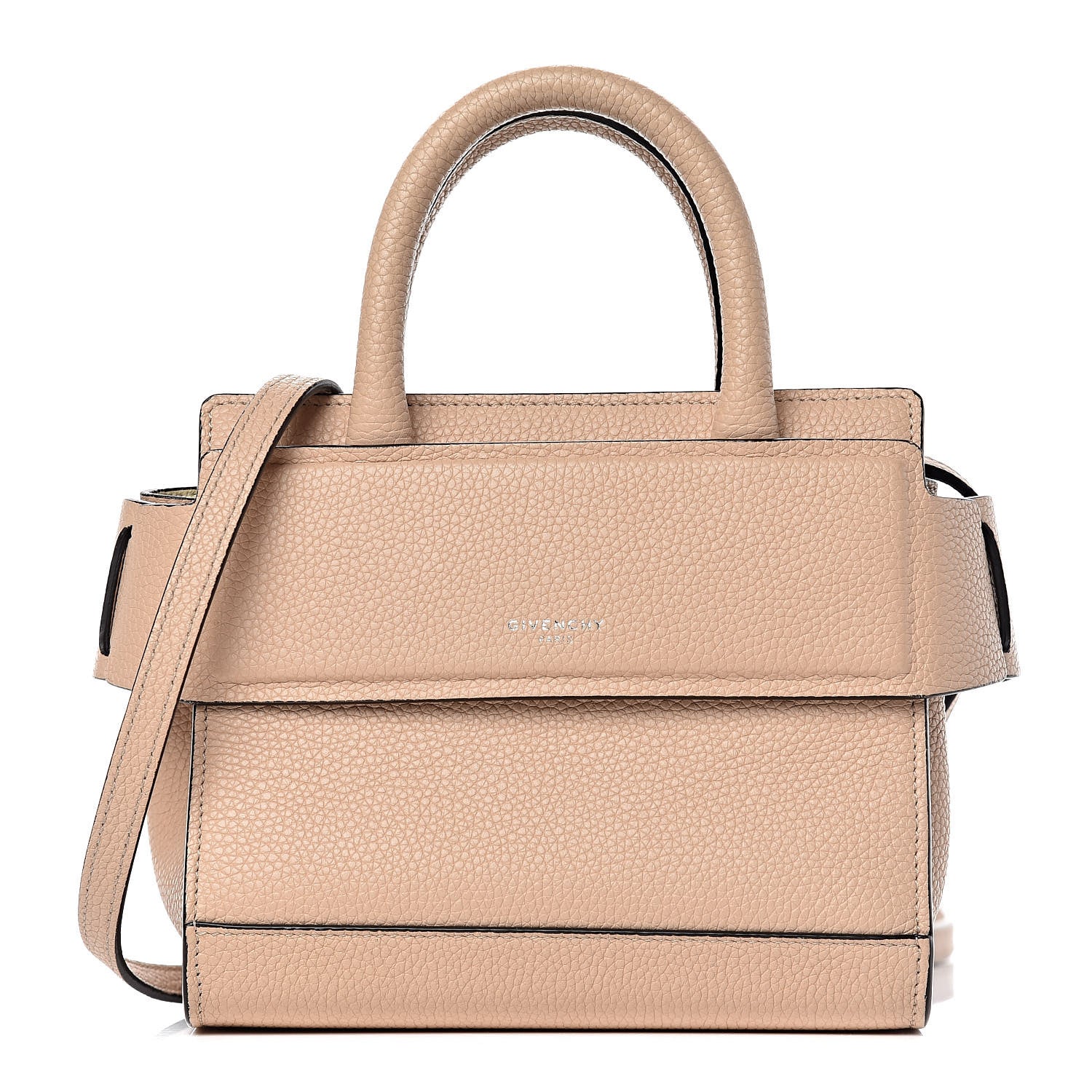 Givenchy Grained Calfskin Nano Horizon Satchel Nude Pink 1 of 9