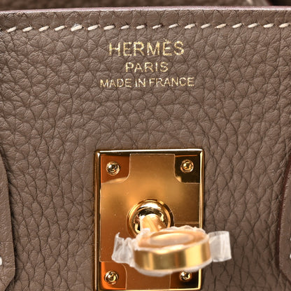 Hermes Togo Birkin 25 Etoupe 6 of 11