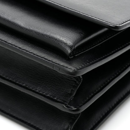 Saint Laurent Calfskin Medium Monogram Sunset Black 16 of 17