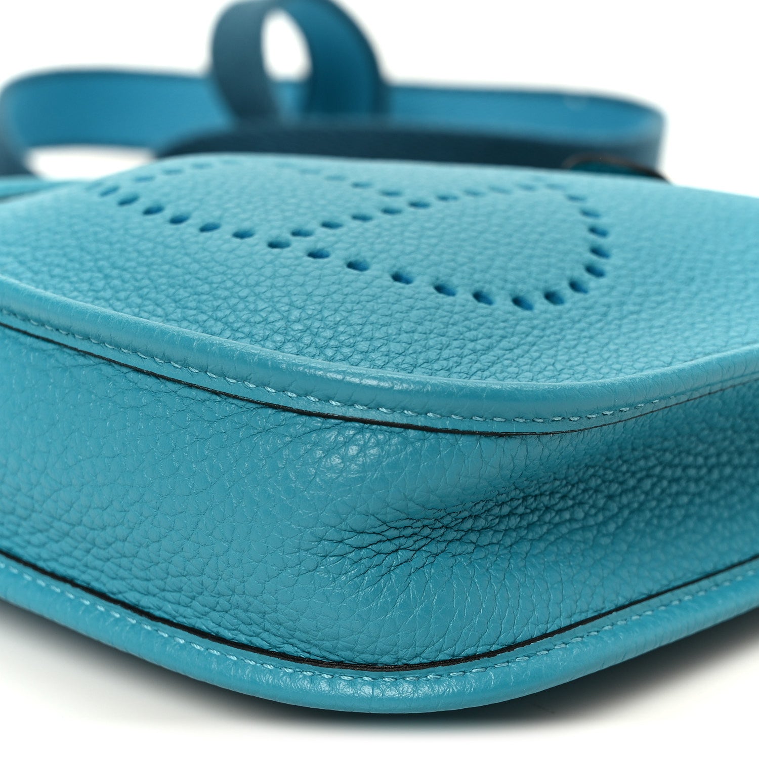 Hermes Taurillon Clemence Amazone Evelyne TPM Turquoise Colvert 11 of 11