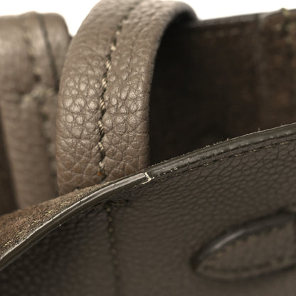 Celine Soft Grained Calfskin Small Belt Cabas Phantom Taupe 9 of 10