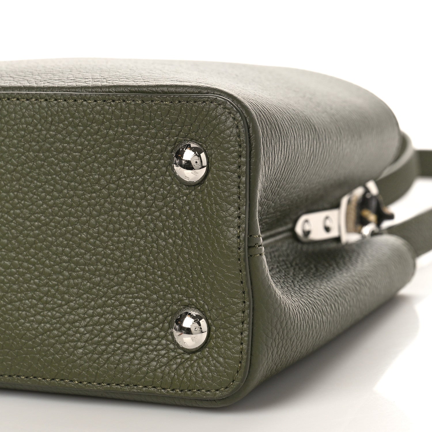 Louis Vuitton Taurillon Snakeskin Capucines PM Khaki 8 of 8