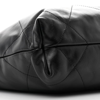 Chanel Shiny Calfskin Quilted Small Chanel 22 Black 11 of 12