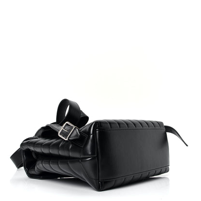 Saint Laurent Calfskin Y Quilted Monogram Small Loulou Backpack Black 3 of 4