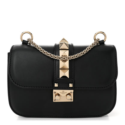 Valentino Garavani Vitello Small Glam Lock Rockstud Flap Black 1 of 9