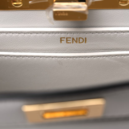 Fendi Shiny Nappa Petite Peekaboo I SEE U Satchel White 13 of 13