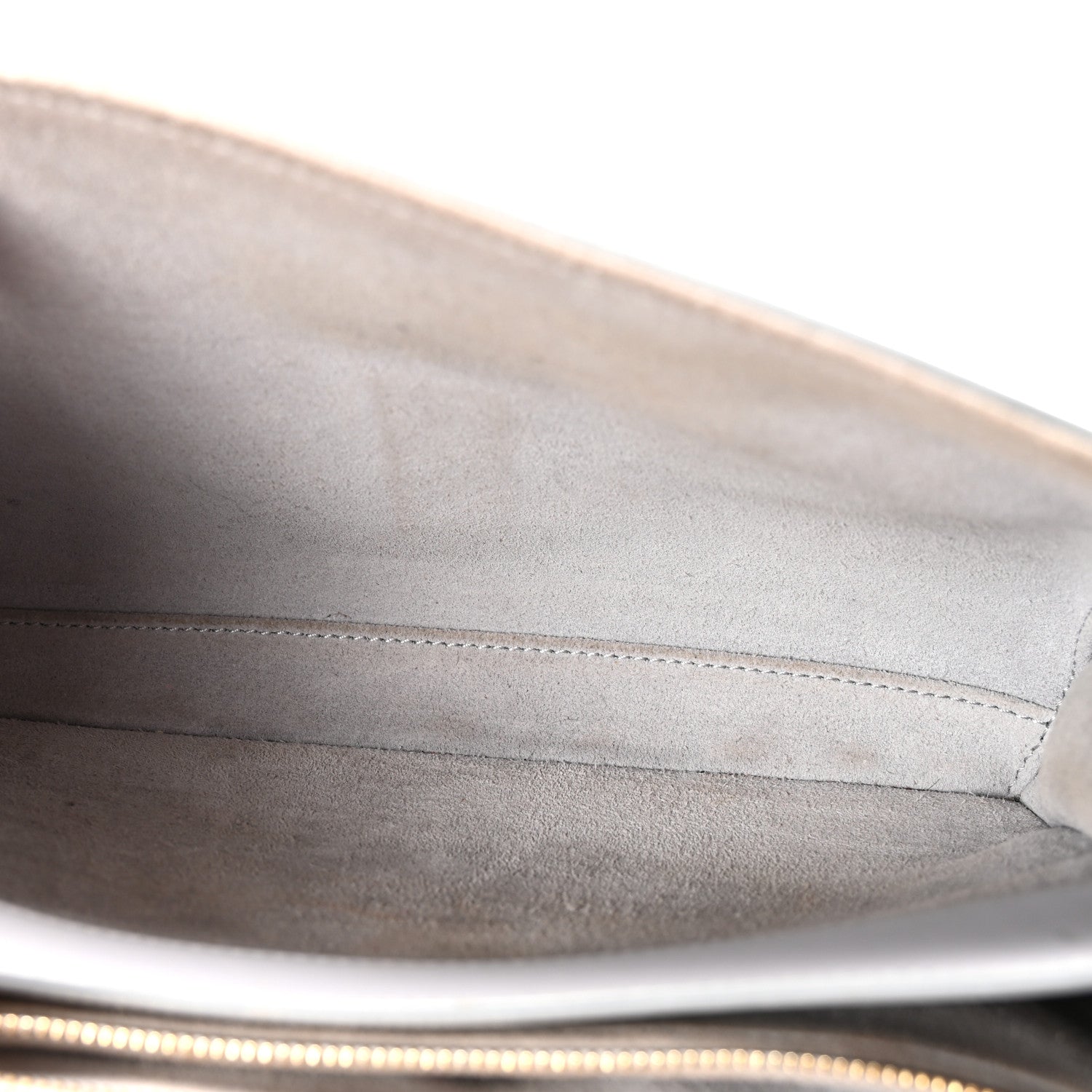 Celine Smooth Calfskin Teen Soft 16 Shoulder Bag Light Grey 5 of 10