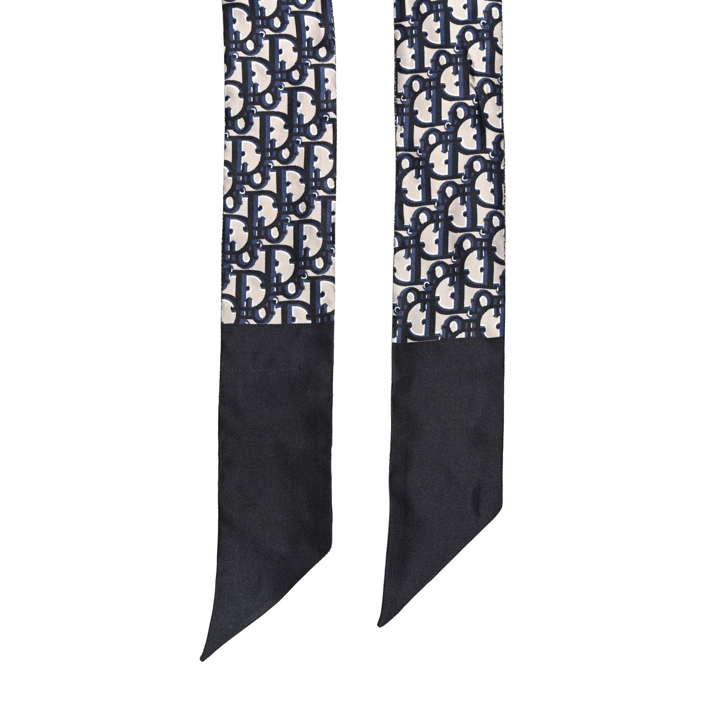 Silk Oblique Mitzah Scarf Blue