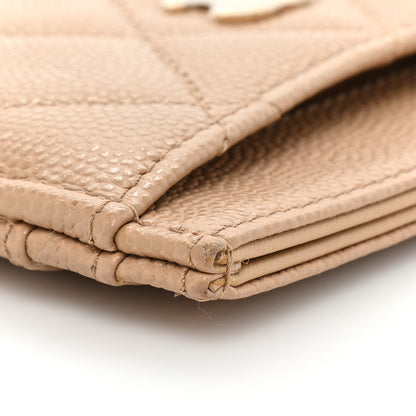 Chanel Caviar Quilted Card Holder Beige 12 of 12