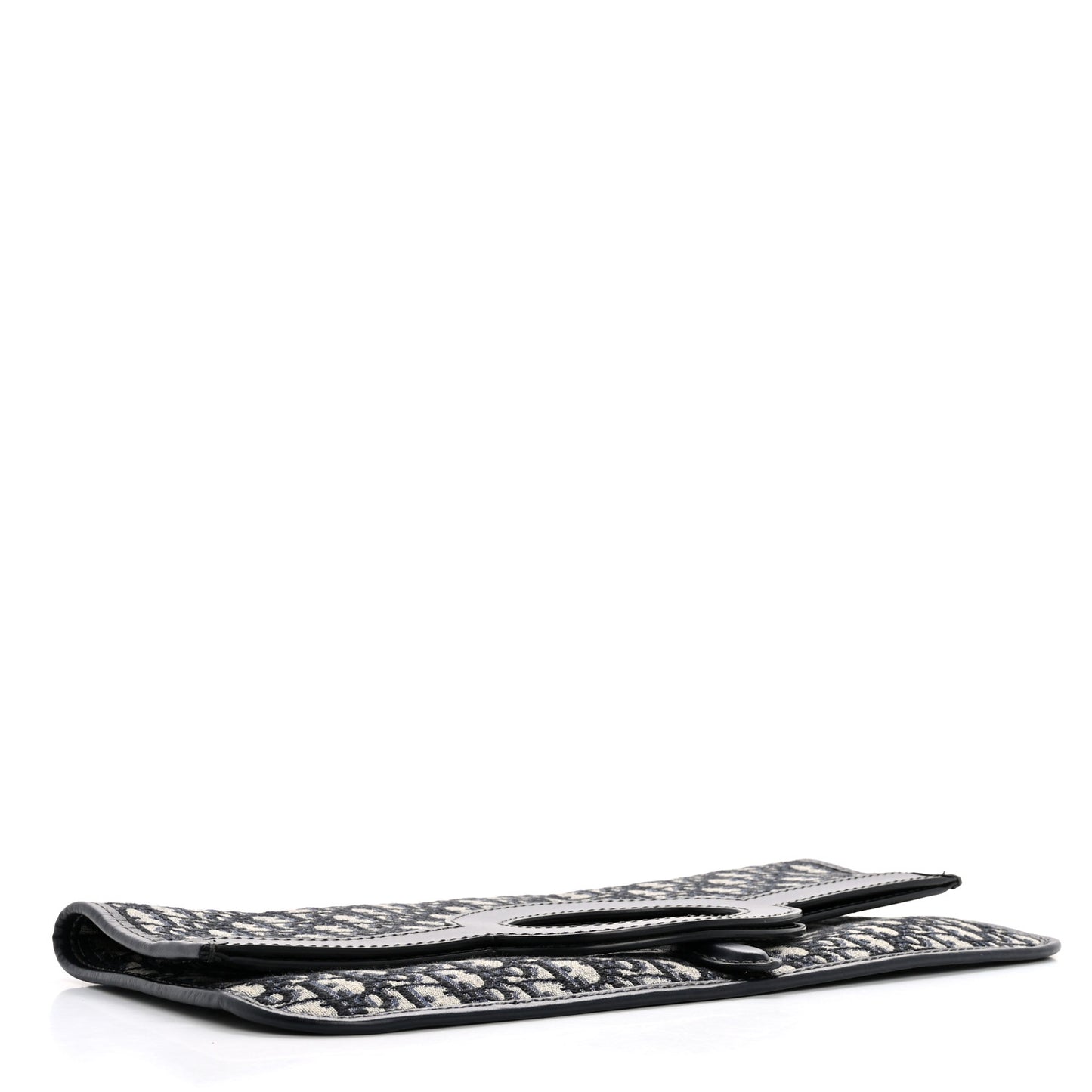 Oblique Fold Over Clutch Blue